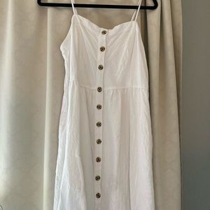 White Button Down Dress